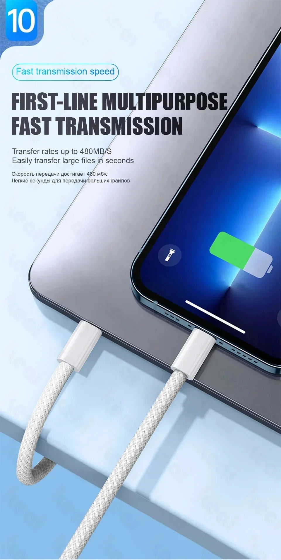 60W USB C Phone Cable For iPhone 16 15 17 Pro Max 17 Air Plus Fast Charging Type-C Charge Braided Cables USB to Type C Data Line
