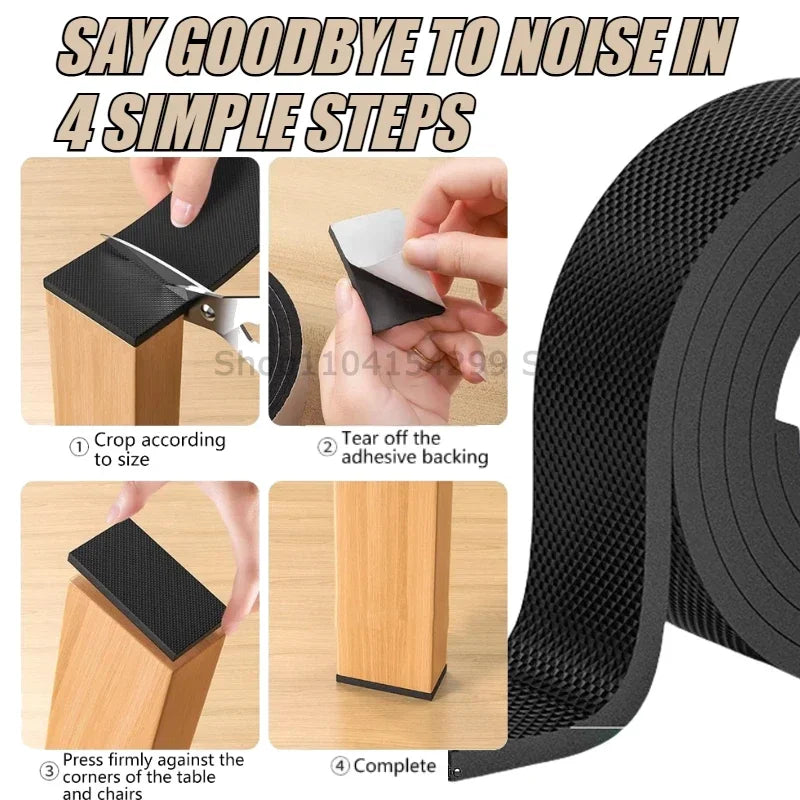 DIY Non-Slip Furniture Pads Mute Mats Bumper Damper Anti-slip Thick Pad Foot Cover Self Adhesive Table Chair Foot Protection Pad