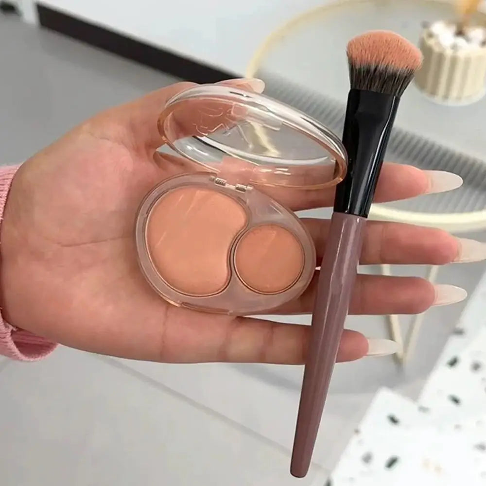 Powder Blusher Brush On Slope Surface Soft And Skin-friendly Fiber Hair Fashion Design Single Face Brush Makeup Tools