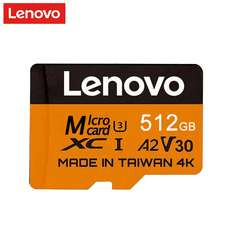 Lenovo High Speed Cartao De Memoria U3 V30 UHS-1 Class 10 Storage Card 1TB 512GB Micro SD Card Flash Cards For Nintendo Switch