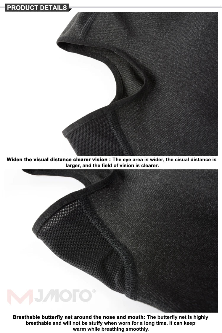 New Winter Motorcycle Mask Fleece Thermal Face Mask Keep Warm Motocross Riding Balaclava Motorbike Windproof Ski Mask Men Women