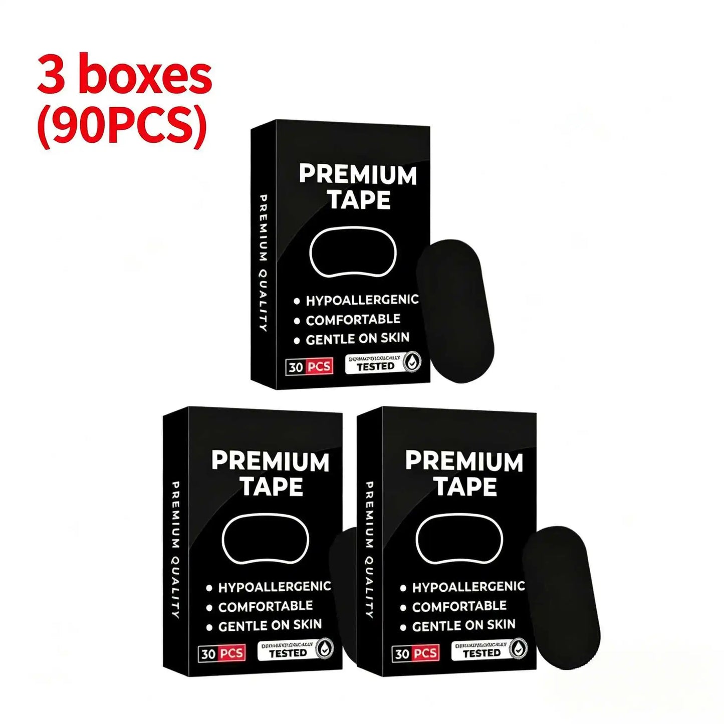 30/60Pcs Anti Snoring Mouth Tape Medical Grade Sleep Strips for Snoring Relief & Breathing Gentle Nasal Tape for Travel Home Use