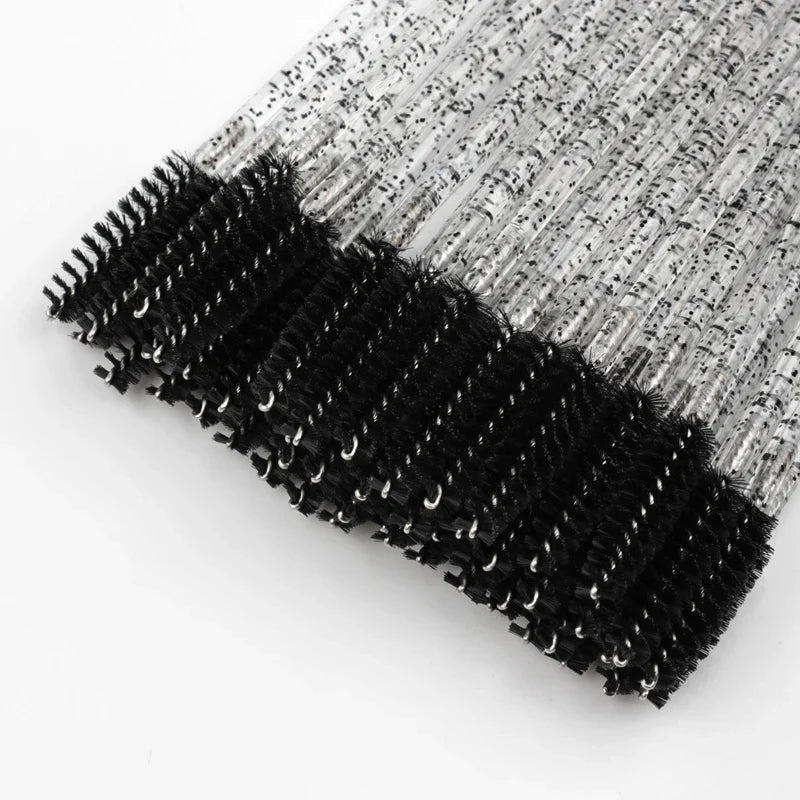 5/50Pcs Black Lashes Brush Cosmetics False Eyelashes Supplies Reusable Makeup Brushes Eyebrow Brush Mascara Wands Make Up Tools