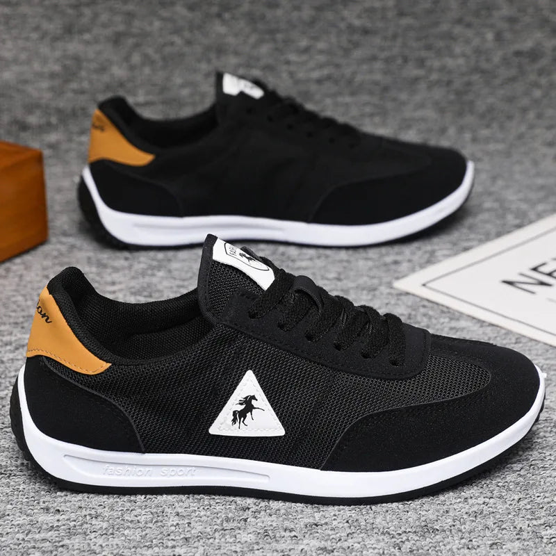 New 2026 Men's Casual Comfortable Breathable Sports Shoes Lightweight Anti-slip Wear-resistant Canvas Low-top round Toe Slip-On