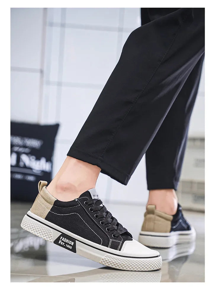 2026 New Summer Men's Breathable Versatile Skateboarding Shoes Men's Soft Bottom Casual Sports Trend Fashion Canvas Shoes 48size