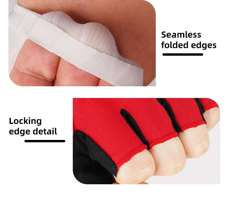 CXWXC Cycling Half Finger Gloves Men Women Breathable Anti-slip Glove Fitness Sport Training Gloves With Extended Wrist Guard
