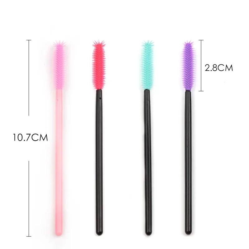5/50Pcs Black Lashes Brush Cosmetics False Eyelashes Supplies Reusable Makeup Brushes Eyebrow Brush Mascara Wands Make Up Tools