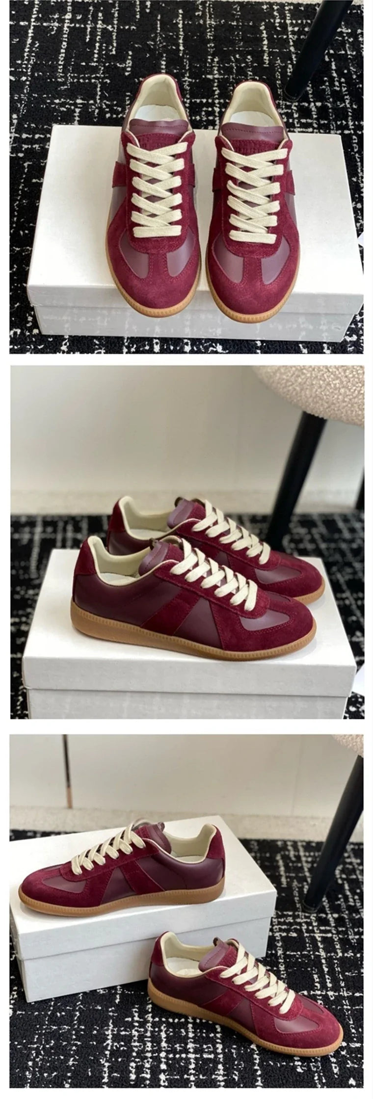 AIYUQI Women's Sneakers 2026 New Genuine Leather Ladies Moral Training Shoes Casual Spring Flat Shoes Women