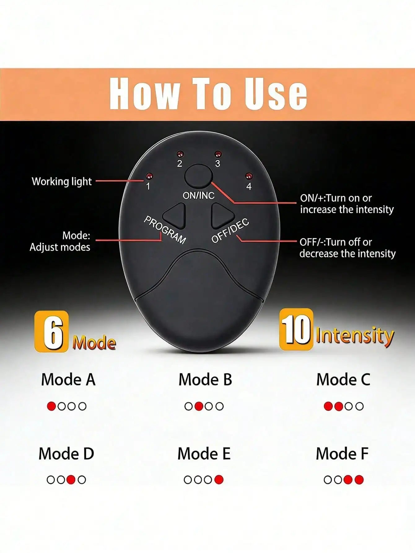 EMS Muscle Stimulator, Abdominal Trainer, Buttocks Training Device, Fitness Massager