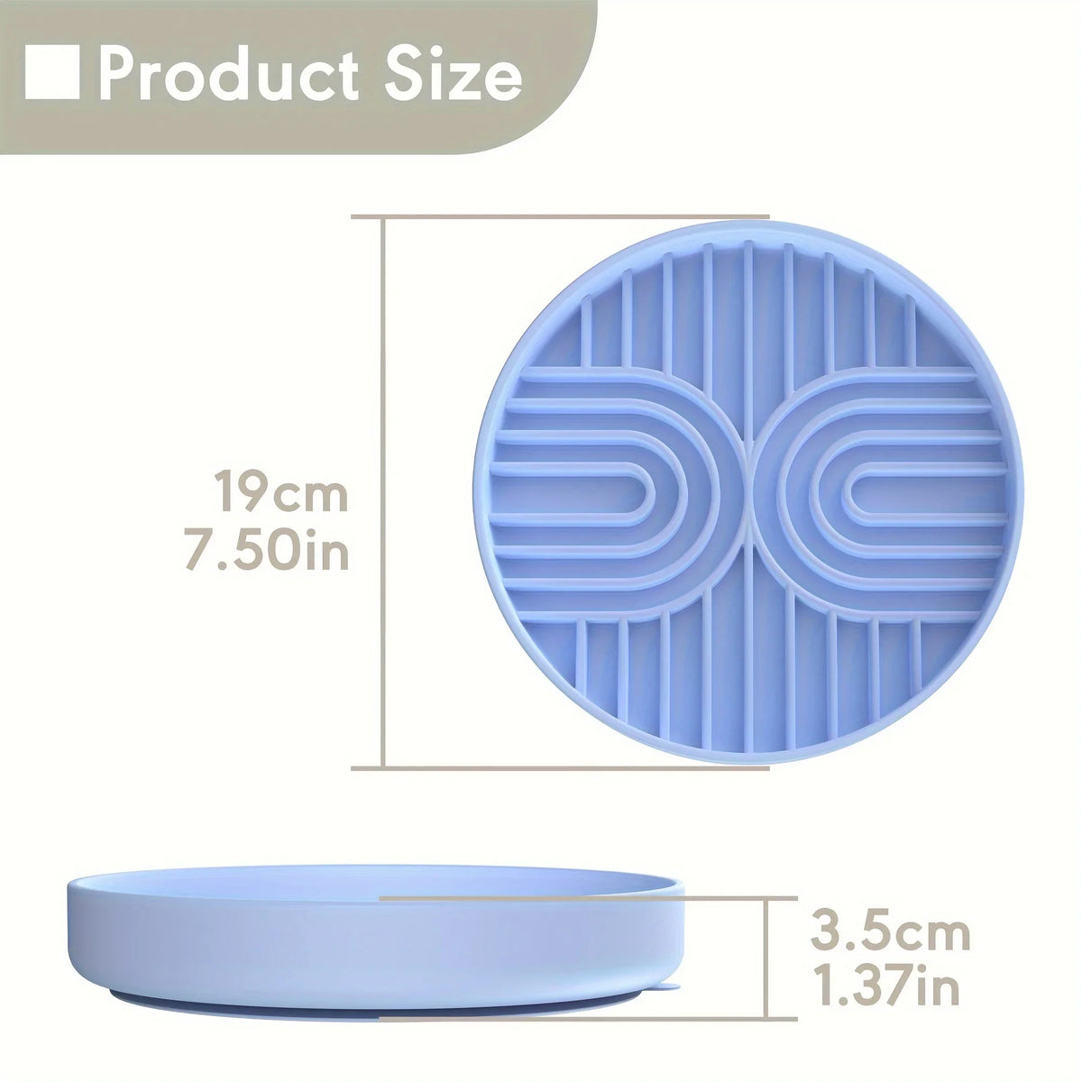 Silicone Dog Bowl Slow Feeder with Suction Cup Slow Feeding Pad Dog Licking Pad Anxiety-relieving Utensils Pet Supplies Bowls