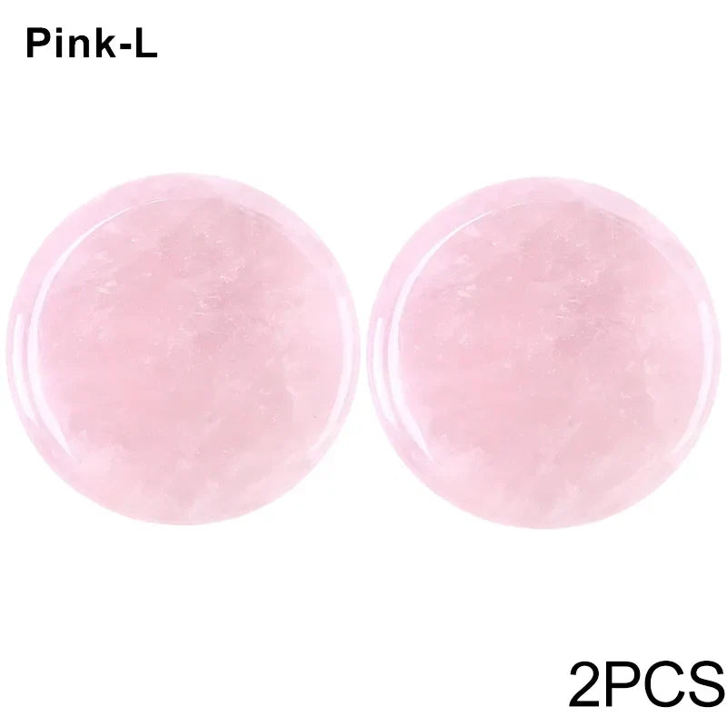 Glue Pallet Eyelashes Extensions Pink Green Jade Stone Reusable False Eye Lashes Adhesive Pallet Pad Holder Makeup Accessories