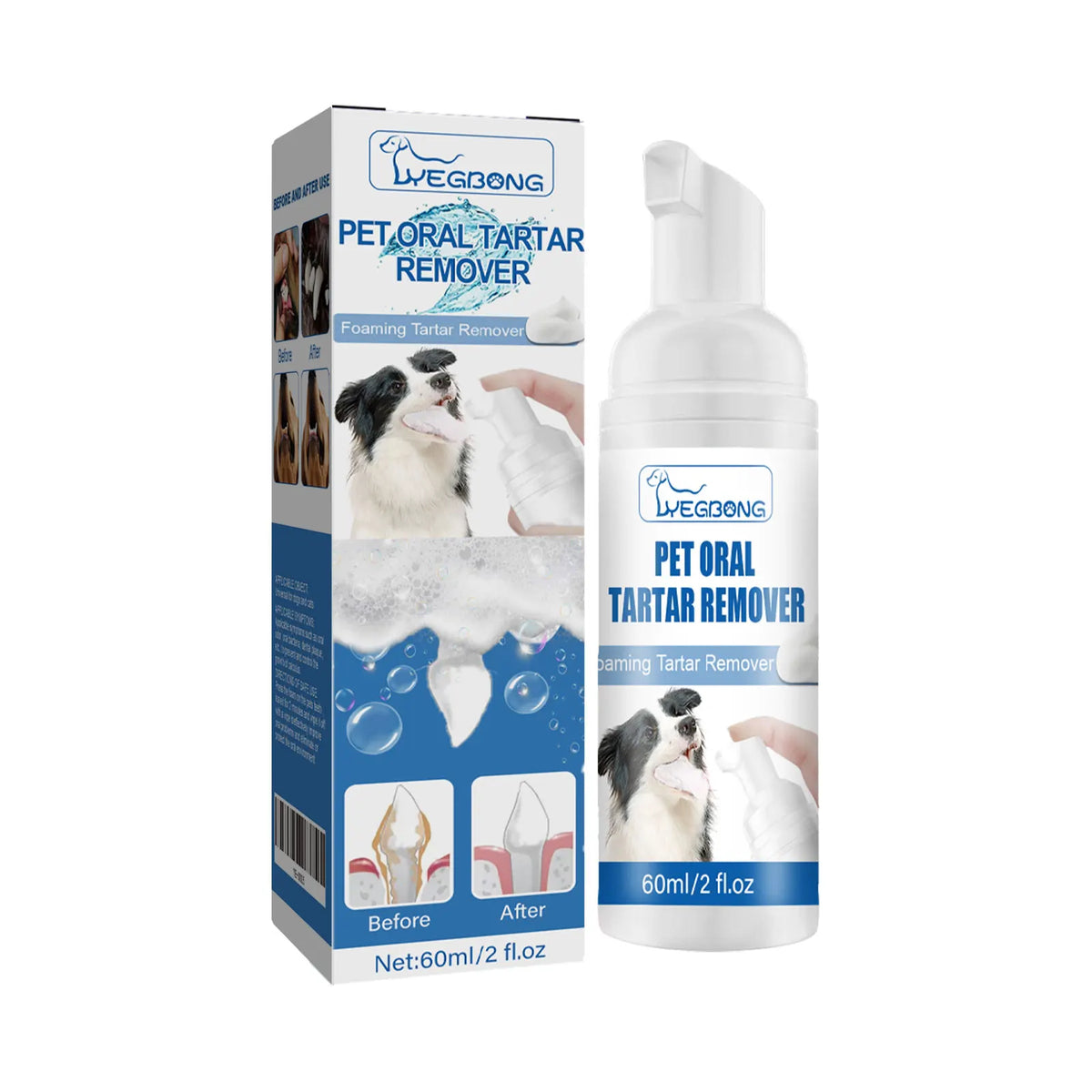 Pet Oral Tartar Remover Spray Deep Clenaing Yellow Teeth Eliminate Bad Breath Fresh Breath Whitening Teeth Pet Oral Foam Cleaner