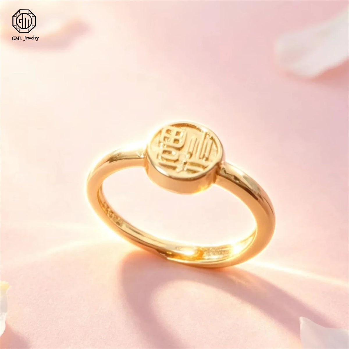 Sand Gold Adjustable Ring Matte Wide Band Openable Fade Resistant Unisex Couple Jewelry Solid Minimalist Gift