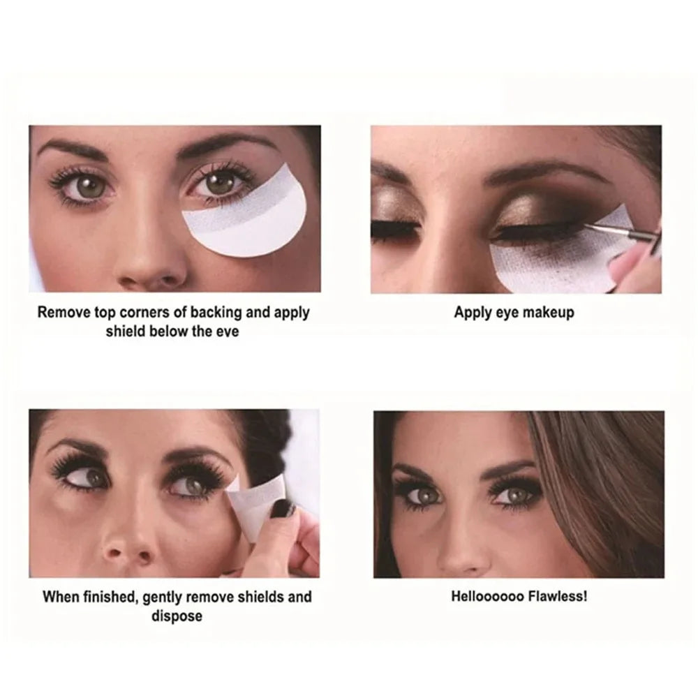 20/30/50pcs Eye Makeup Stencils Disposable Eyeshadow Stickers Eyeliner Shield Grafted Eyelashes Isolate Eyelash Removal Patches