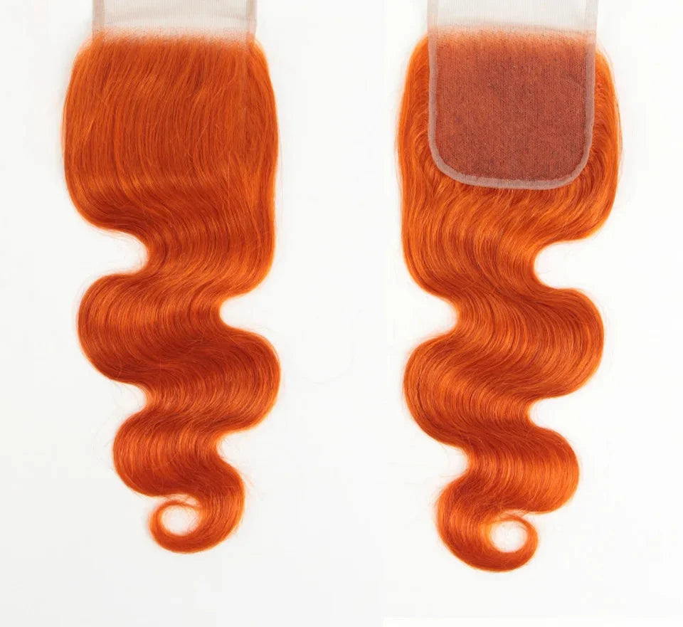 180% Density Red Straight 4x4 Lace Closure | 100% Brazilian Human Hair (Pre-Plucked, Transparent Swiss Lace)