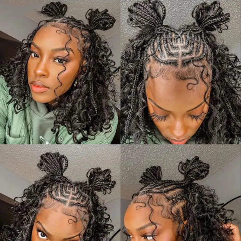 Deep Wave Human Hair Bulk | Boho Braids & Extensions | 100% Brazilian Remy | Natural Black