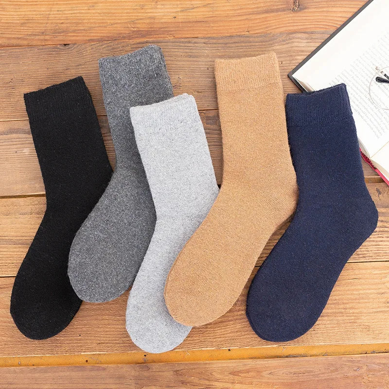2026 New Winter Super Thicker Warm Socks Wool Male Men Women Socks Solid Socks Merino Wool Socks Against Cold Snow Terry Socks