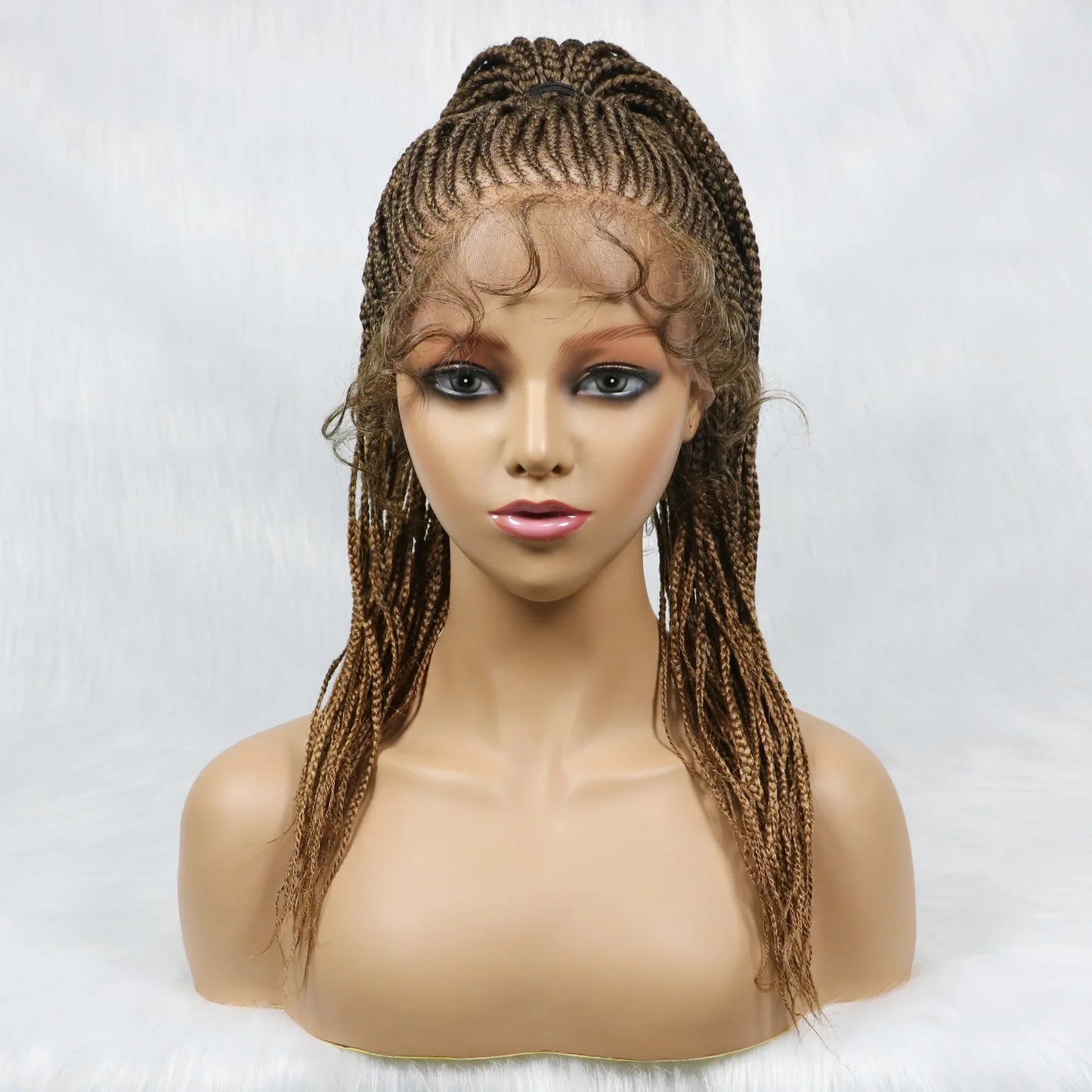 Kima Cornrow & Bantu Knot Braided Wig | Stitch Braids | Full Lace | Heat-Resistant Synthetic Hair
