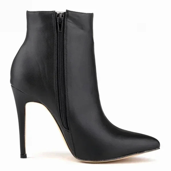 Women Short Boots Pumps Sexy Pointed Toe Side Zipper Super High Heels Stiletto 2026 Female Party Ankle Boot Shoes Botas De Mujer