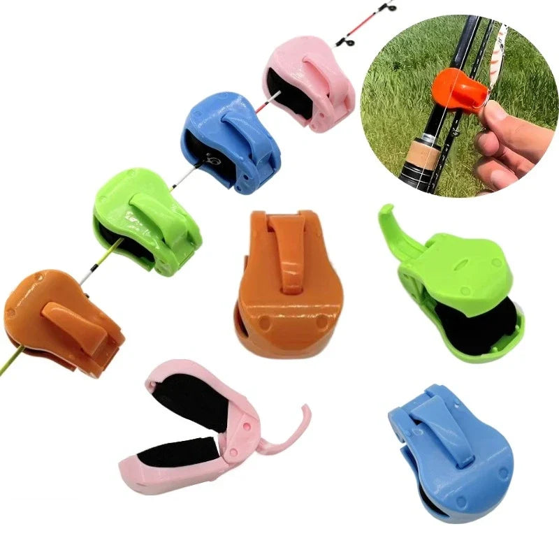 2pcs Quick-Attach Fishing Rod Clip Versatile Fishing Rod Clamps Quick Setup Rod Clamps Light Sturdy Secure Grip Tackle Organizer