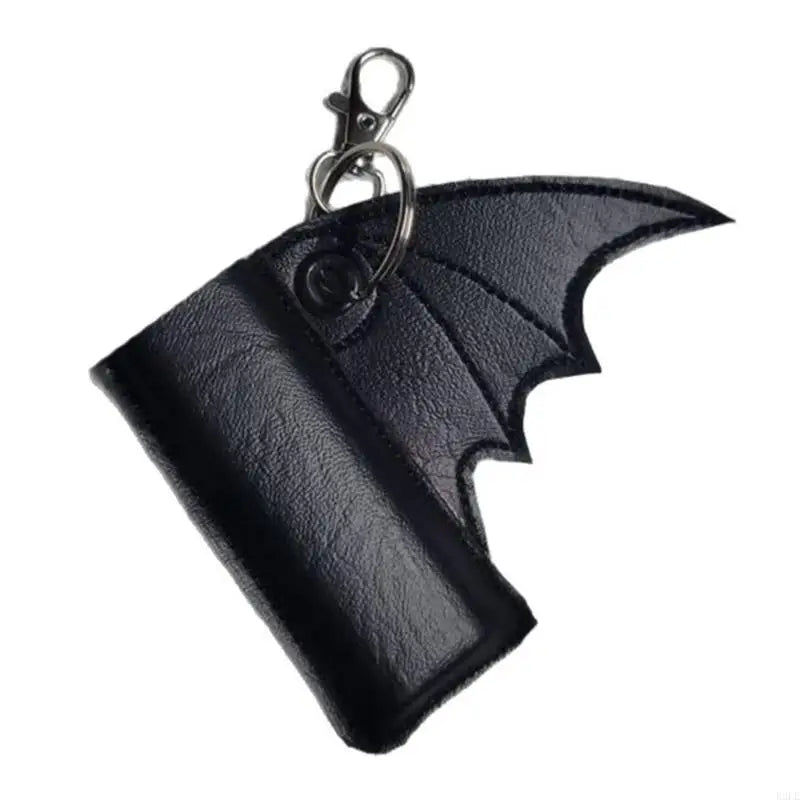 R2LE Gothic Bat Design Keychain Attachment Smooth Surfaces Protective Sleeve Keyring For Everyday Use