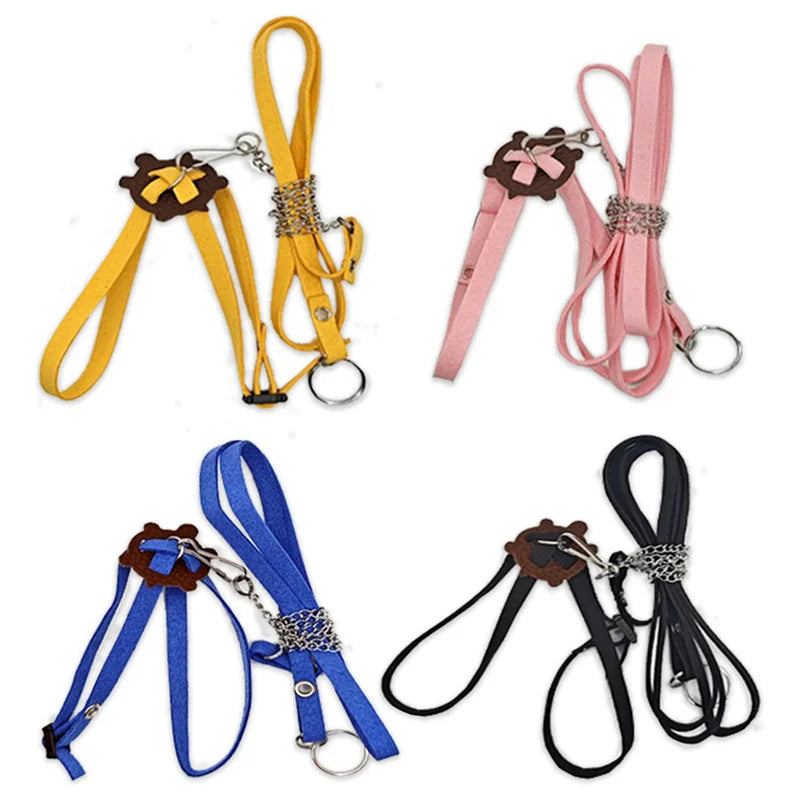 Turtle Traction Belt Control Rope Training Belt Outdoor Walking Leash  Harness Reptile Leash Pet Supplies PU Leather