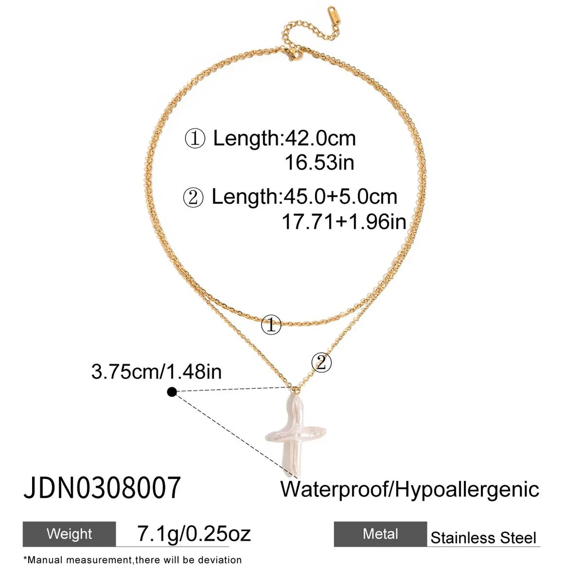 Zora Y2K Trendy 18K Gold Color Plated Sun Cross Fish Moon Pendant Multi Layer Necklace Waterproof Stainless Steel Women Jewelry