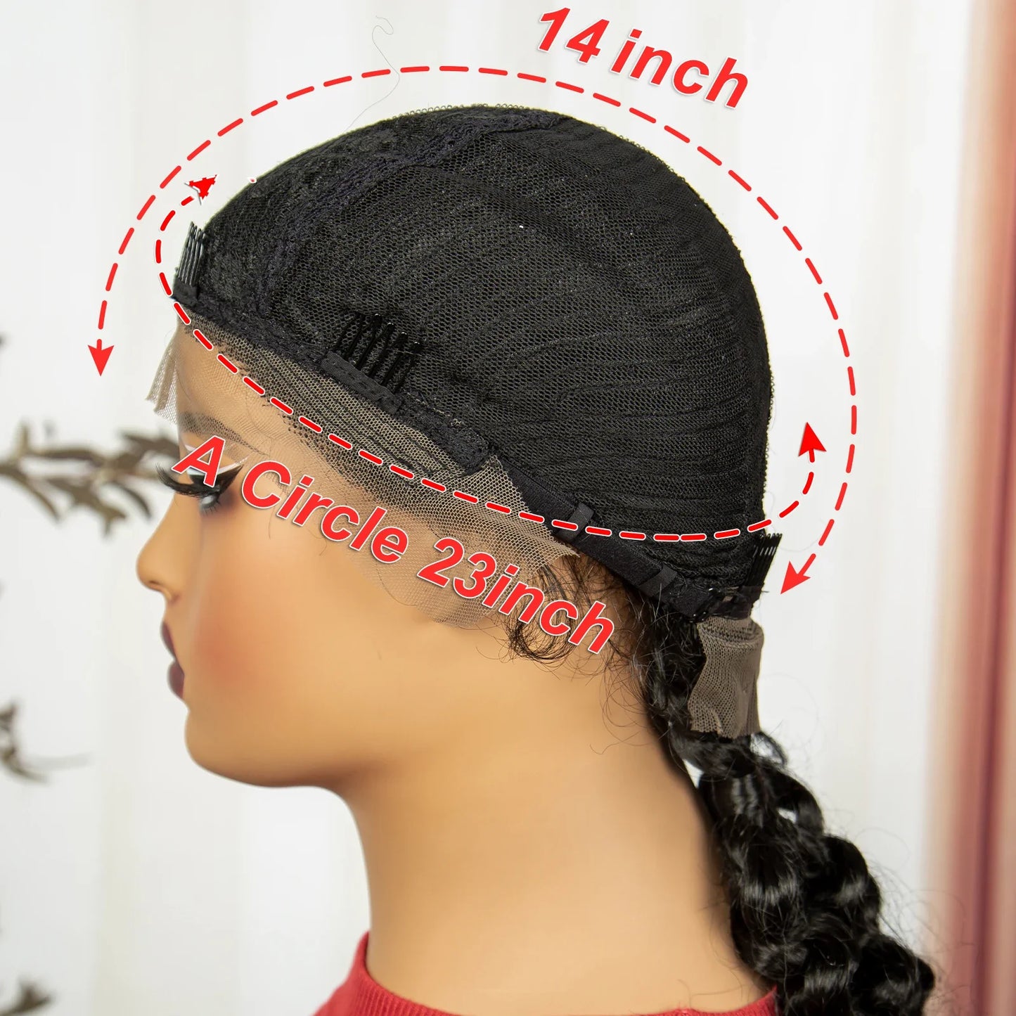 Curly Cornrow Twist Braids Wig | 13x1 T Part Lace | Water Wave | Black Women