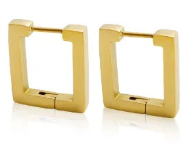 Shiny Zircon Hoop Earrings for Women Trendy Golden Stainless Steel Circle Earring Jewelry Pendientes