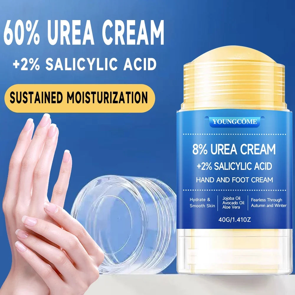 8% Yoicream Foot Plus 2% Salicylic Acid Foot Cream and Hand Cream Maximum Strength Hyaluronic Acid, Tea Tree Included