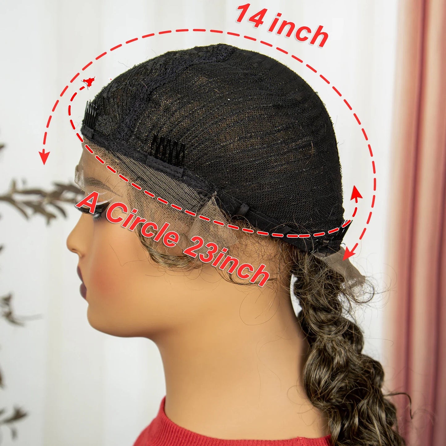Curly Cornrow Twist Braids Wig | 13x1 T Part Lace | Water Wave | Black Women