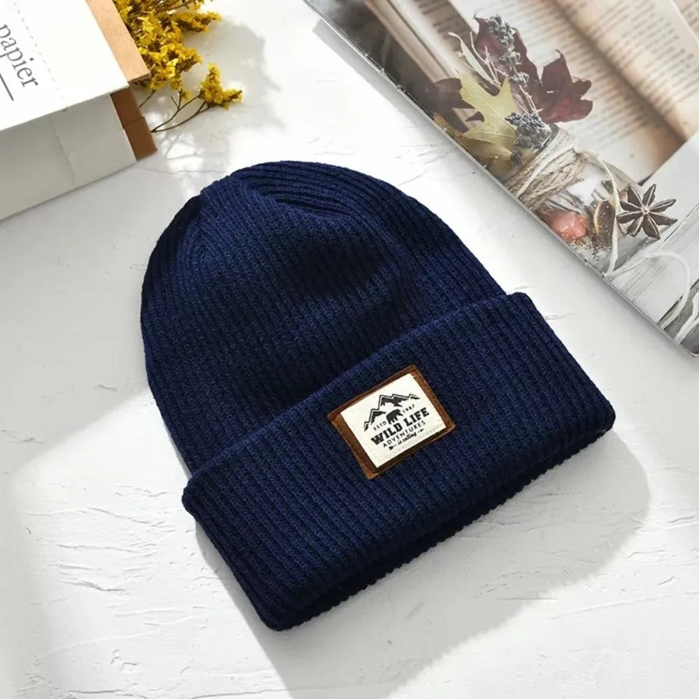 New Warm Outdoor Fleece Sports Hat Windproof Ear Protection Beanie Hats Knitted Thickened Winter Cap Men Women