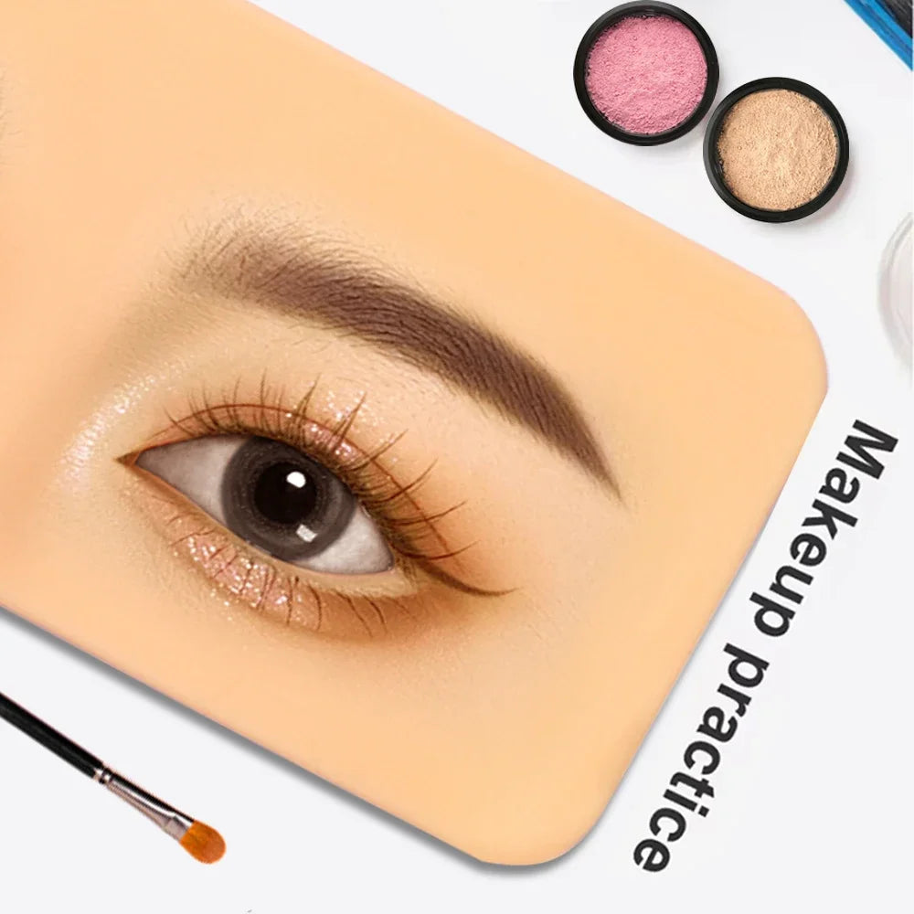 Premium 5D Silicone Eyebrow Tattoo Practice Training Skin Pad for Eye Permanent Makeup Board Beauty Academy Cosmetic Synthetic