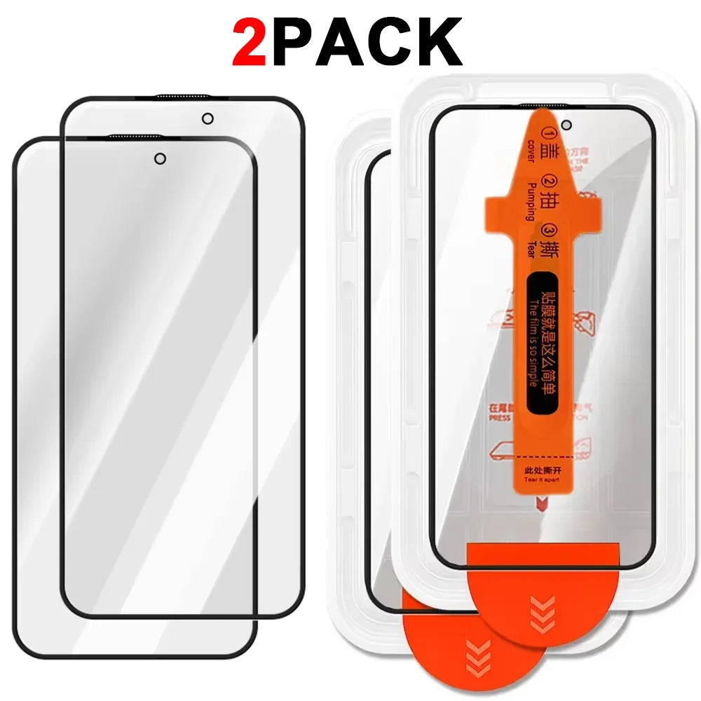 3Pcs Dust Free Easy Installation Screen Protector For iPhone 17 Pro Max  18 Pro Max 16 Pro HD Tempered Glass Anti-scratch Films