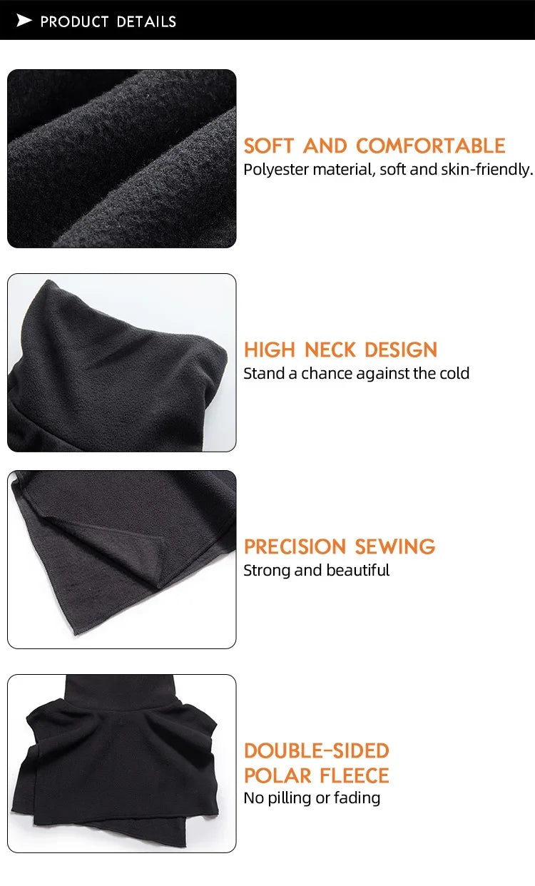 New Winter Motorcycle Mask Fleece Thermal Face Mask Keep Warm Motocross Riding Balaclava Motorbike Windproof Ski Mask Men Women