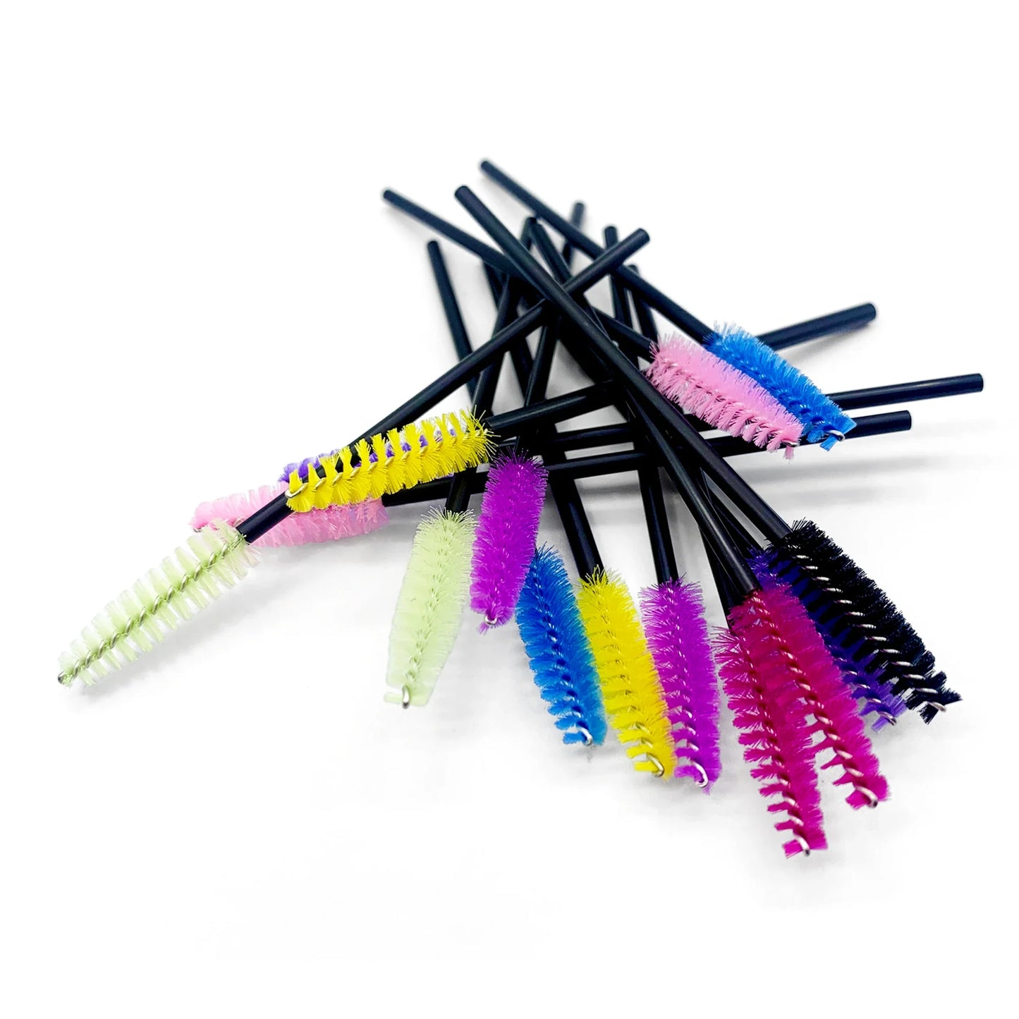 Disposable Eyelashes Brushes Crystal Diamond Handle Lash Brush Eyebrow Mascara Wands Eyelash Extension Supplies Makeup Tools