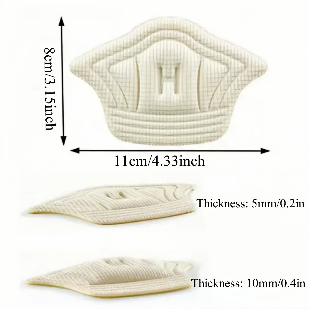 5Pairs Insoles For Shoes Patch Heel Pads For Sport Shoes Adjustable Size Feet Pad Insole Heel Protector Back Sticker Shoe Pad