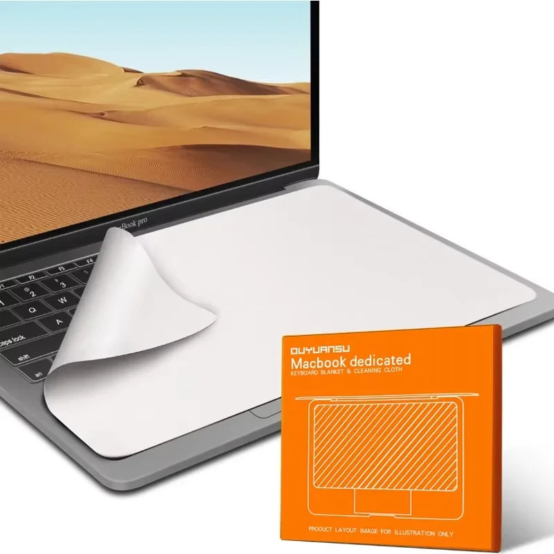Suitable for MacBook Pro Keyboard Dust Cloth, Air Wiping Cloth, Laptop Computer 13/15/16 Inch Mac Screen Cleaning Cover Cloth