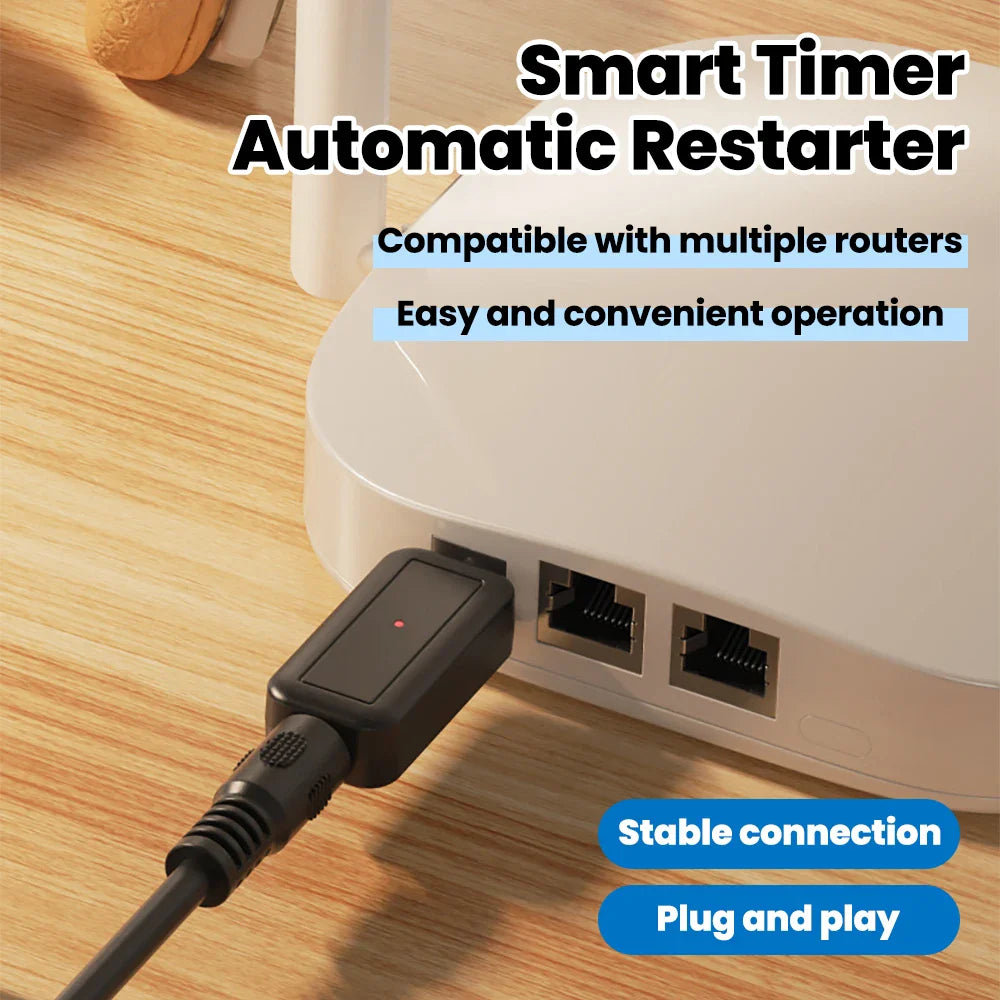 DC WiFi Auto Reboot Router Router 24H Automatic Power Off Reset Tool 5.5x2.1mm Restart Control Line 5V-24V