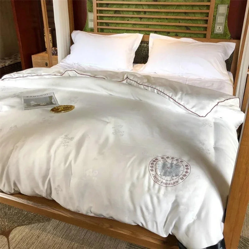 Formtheo Mulberry Silk Quilt Duvet Insert Luxury Warm Winter Duvet For Double Bed