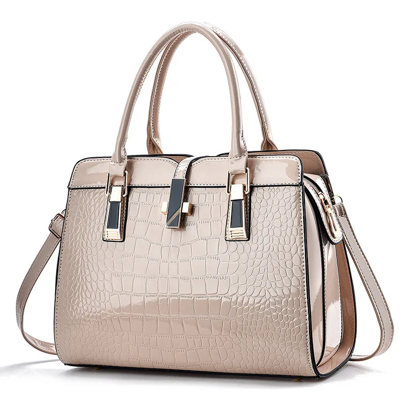 Women's Structured PU Handbag | Shoulder and Crossbody Tote