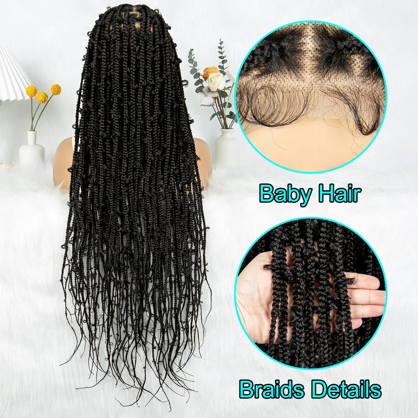 KIMA 34" Long Goddess Knotless Butterfly Braids Wig | Full Lace