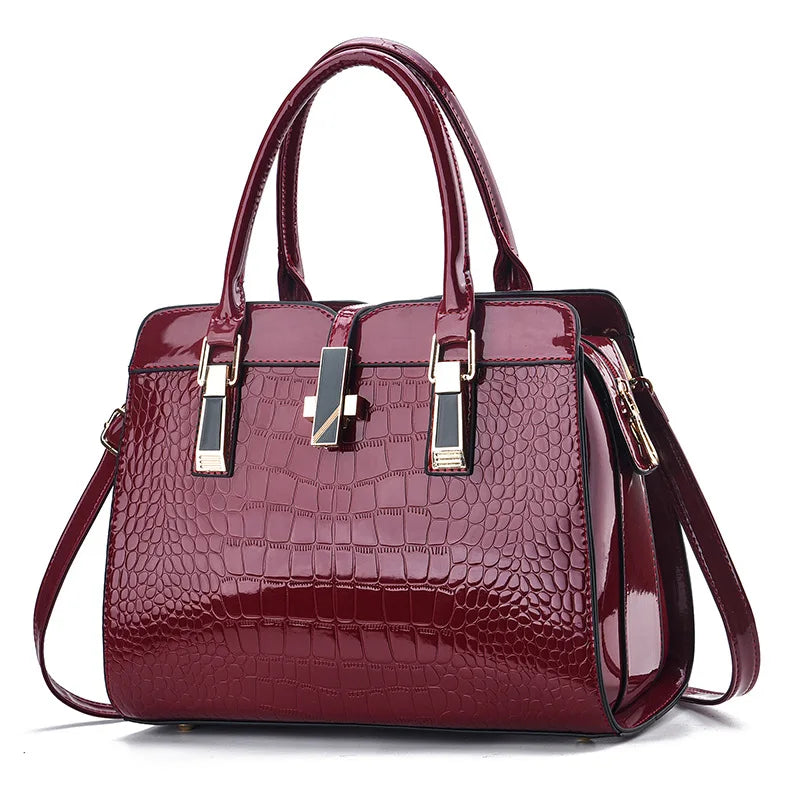 Women's Structured PU Handbag | Shoulder and Crossbody Tote