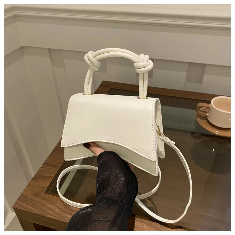 Fashionable Women's Shoulder Bag | Pure Color Trendy Crossbody Bag & Simple Casual Diagonal Bag (Small Square Bags for Autumn & All Seasons)