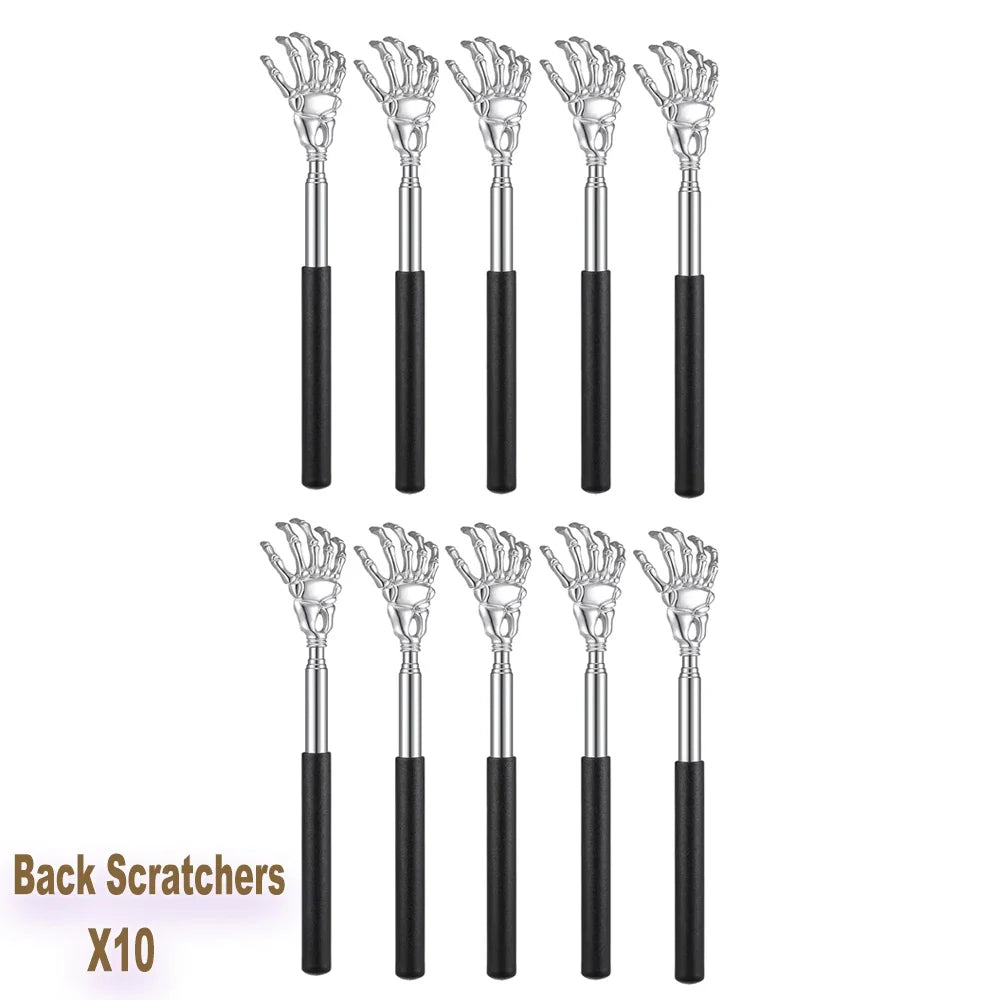 Portable Extendable Back Scratcher Stainless Steel Telescoping Back Scratcher for Both Human and Pets Extendable Back Massager