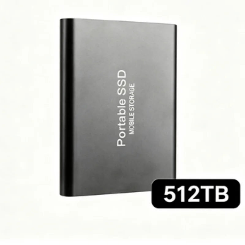 Portable External SSD, 1TB-16TB Large Capacity USB3.1 High Speed Solid State Drive, Lightweight Storage for Laptop, Desktop, Mac