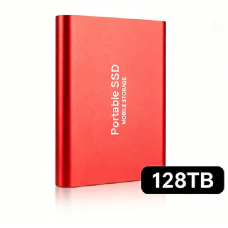 Portable External SSD, 1TB-16TB Large Capacity USB3.1 High Speed Solid State Drive, Lightweight Storage for Laptop, Desktop, Mac