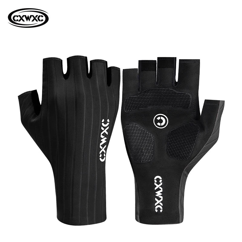 CXWXC Cycling Half Finger Gloves Men Women Breathable Anti-slip Glove Fitness Sport Training Gloves With Extended Wrist Guard