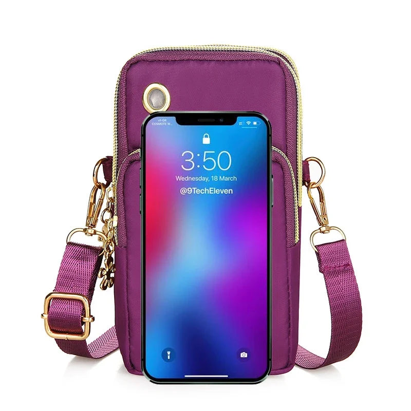 New Fashion Women's Mobile Phone Bag | Mommy Coin Bag & Neck Hanging Running Cover (Casual Crossbody Mini Bag)