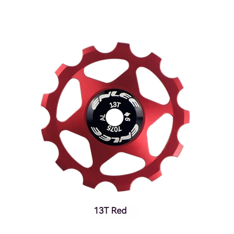 ENLEE Bike Aluminum Alloy Guide Wheel Pulley Rear Derailleur 11T 13T Guide MTB Ceramic Bearing Jockey Wheel For 4/5/6MM